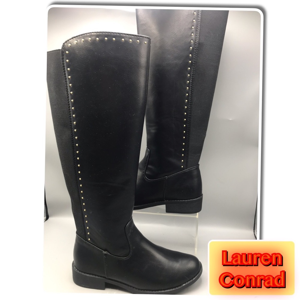Lauren Conrad Women’s Tall Black Riding Boots